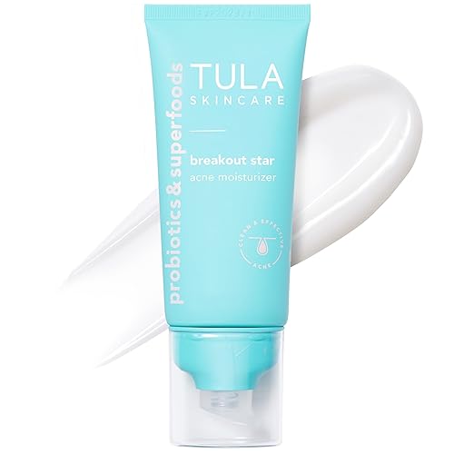 TULA Skin Care Breakout Star - Acne Moisturizer, Prevents & Treats Mild Breakouts, Brightens Marks, Soothes Skin, Contains prebiotics, Salicylic