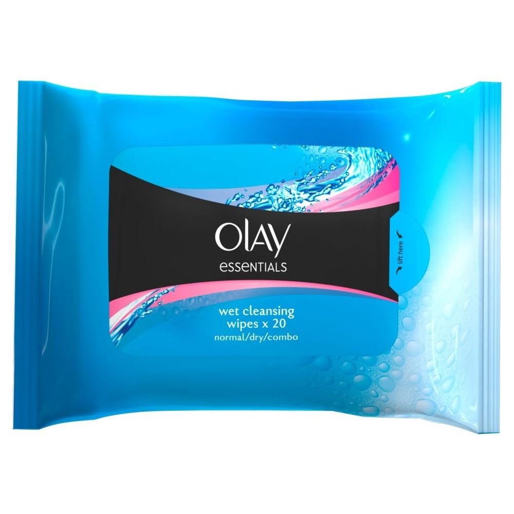 Olay Essentials Cleansing Sensitive Wipes (20) - Pack of 6