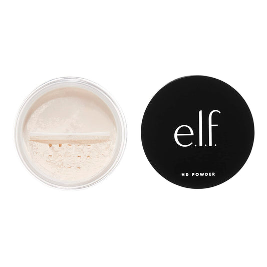 e.l.f. High Definition Powder, Loose Powder, Lightweight, Long-Lasting, Creates Soft Focus Effect, Masks Fine Lines & Imperfections, 0.28 Oz, Soft