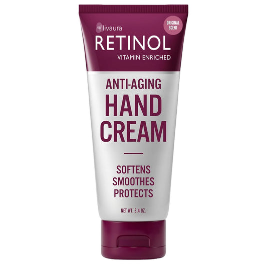 Retinol Anti-Aging Hand Cream - The Original Retinol Brand For Younger Looking Hands -Rich, Velvety Conditions & Protects Skin, Nails & Cuticles