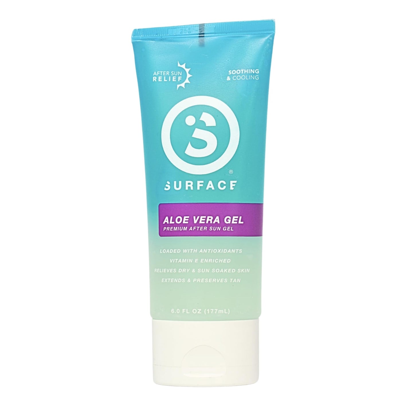 Surface Aloe Vera Gel, Sunburn Relief and After Sun Care, Cooling Hydrating Gel for Face and Body, Non-Greasy Fast-Absorbing Moisturizer for Post Sun