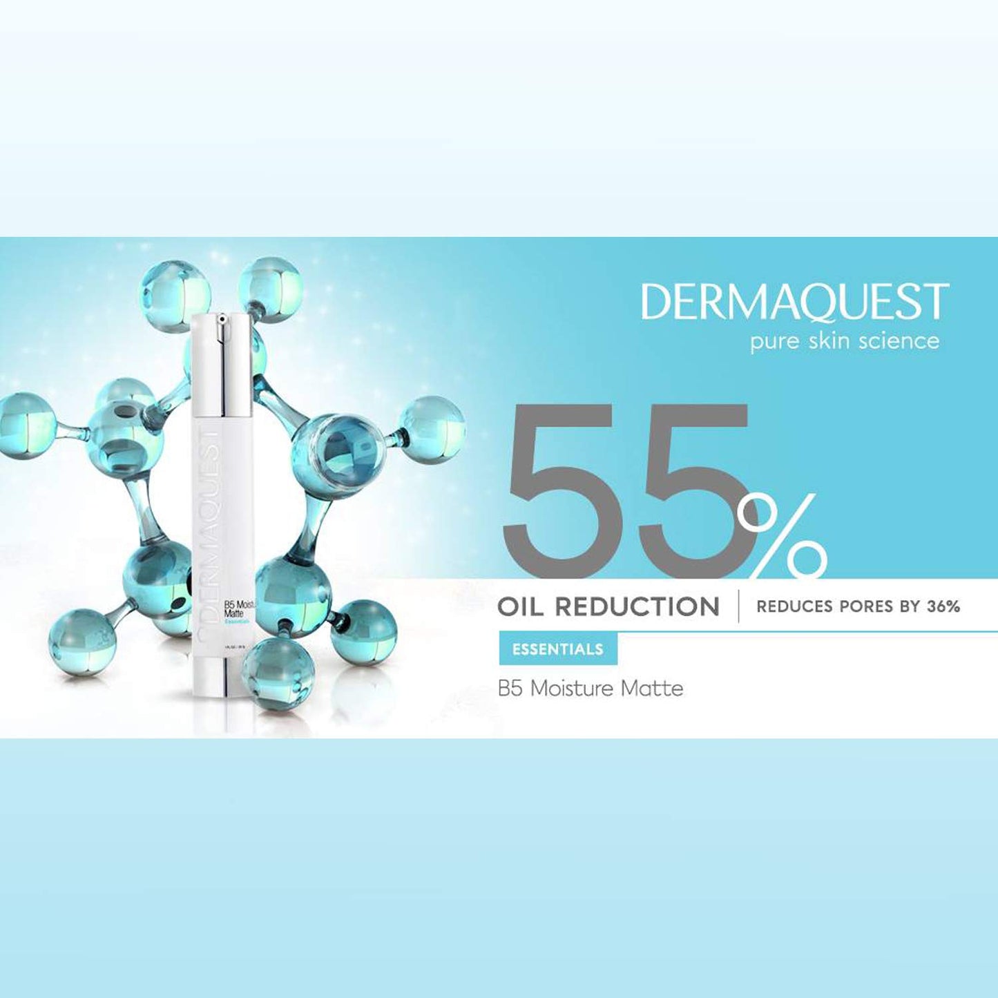 DermaQuest Essential B5 Moisture Matte - Face Moisturizer for Oily & Acne Prone Skin - 5% Hyaluronic Acid Women & Mens Moisturizer - Reduces Oil