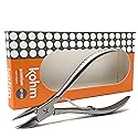 Kohm Ingrown Toenail Clippers | Super Control Cuticle Trimmer & Wide Jaws - Precision Stainless Steel Nail Nippers for Thick & Ingrown Nails |