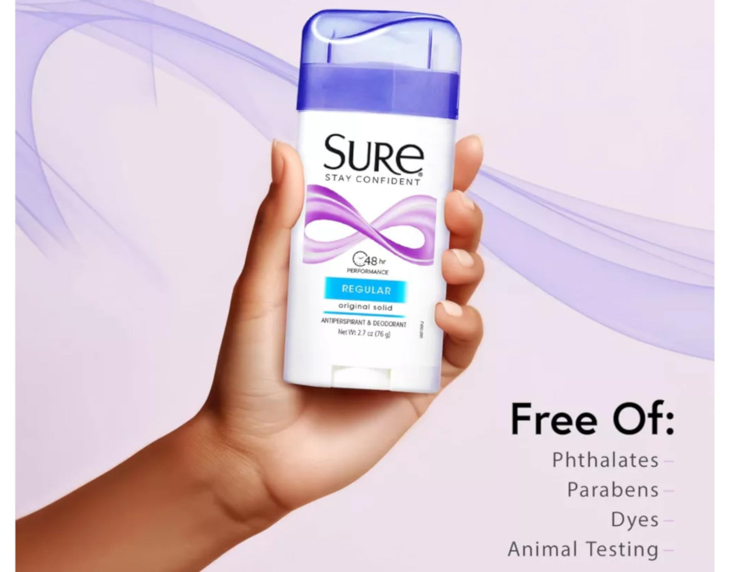 Sure Regular Original Solid Antiperspirant & Deodorant 2.7 Ounces (Pack of 12) Beauty and Personal Care Sure