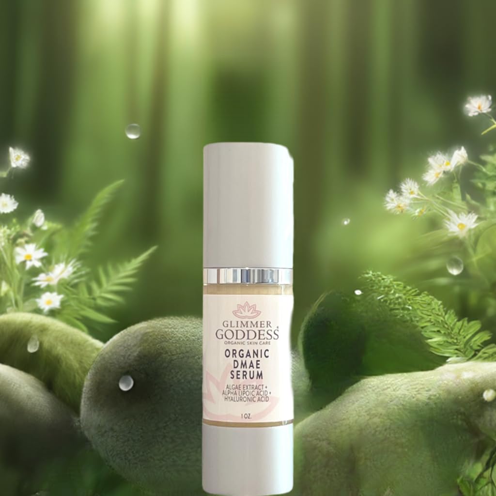 Glimmer Goddess Organic DMAE Skin Firming Facial Serum, 1.0 oz