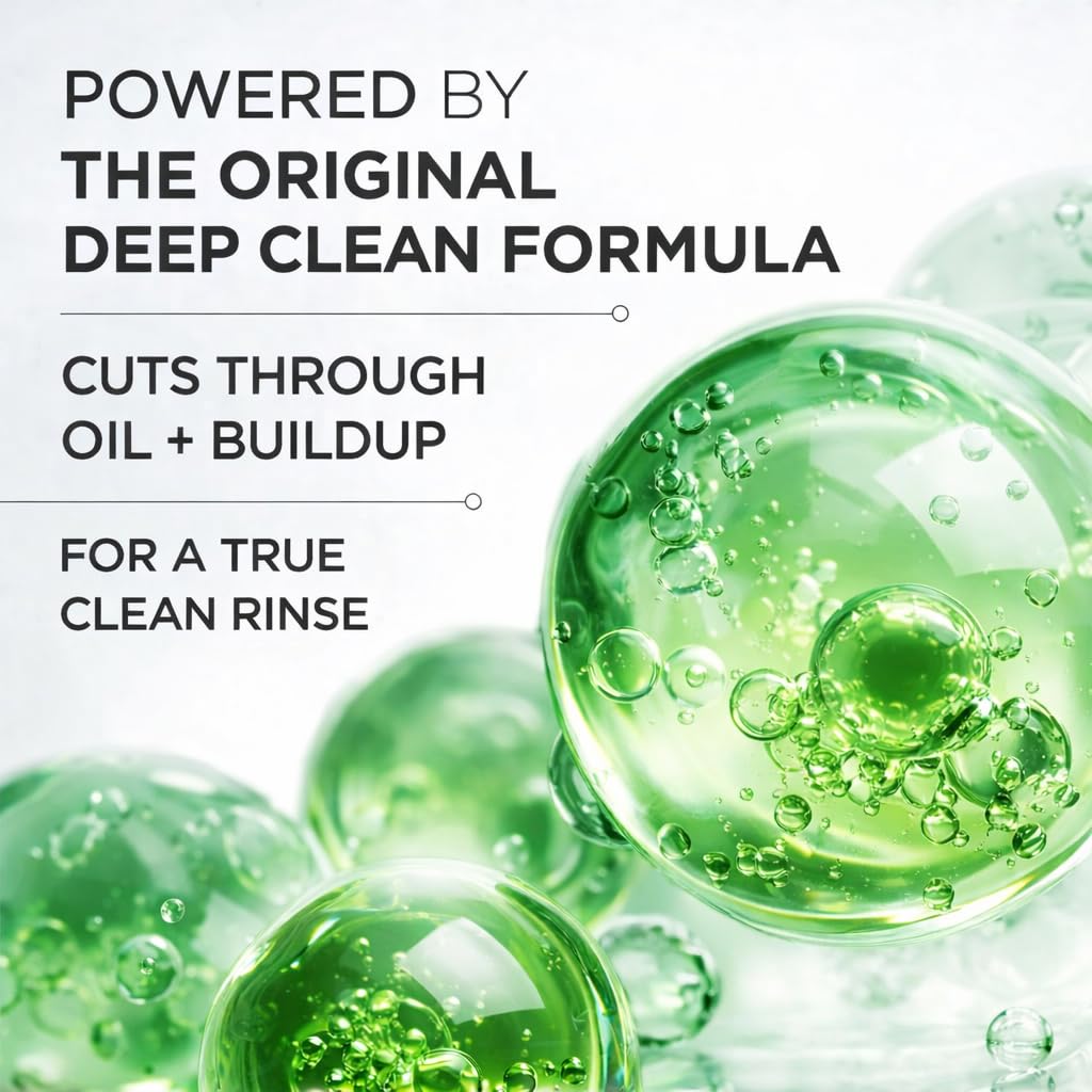 Prell Original Green Shampoo - Classic Clean Deep Cleansing Shampoo for Men & Women | 13.5 oz | 5 Pack Beauty and Personal Care Prell