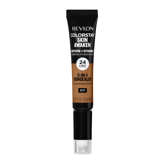 Revlon ColorStay Skin Awaken 5-in-1 Concealer, Lightweight, Creamy Longlasting Face Makeup with Caffeine & Vitamin C, For Imperfections, Dark Circles