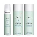hers Triple Threat Shampoo, Conditioner, & Minoxidil Set - Includes 5% Minoxidil Foam Solution - Hair Thickening & Strengthening Formula