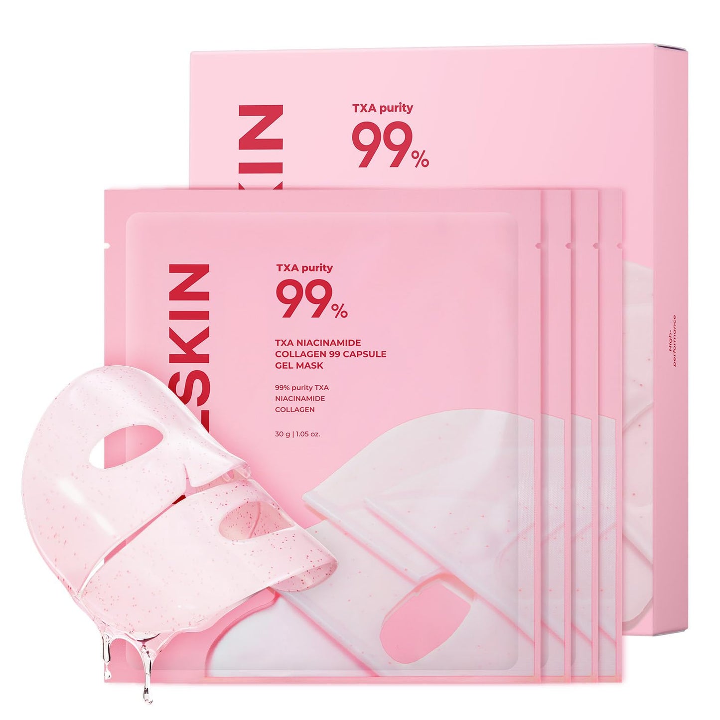 APRILSKIN TXA Pink Capsule Gel Mask | Overnight Face Mask for Glass Glow Skin I 99% High-Purity Tranexamic Acid 3 for uneven skin tone I Elasticity Beauty and Personal Care APRILSKIN