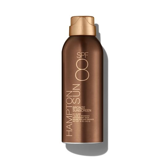 Hampton Sun SPF 8 Bronze Continuous Mist Sunscreen | Sunbathing Enhancer | Touch of Warm Bronze for an Instant, Radiant Glow | Antioxidant-Rich