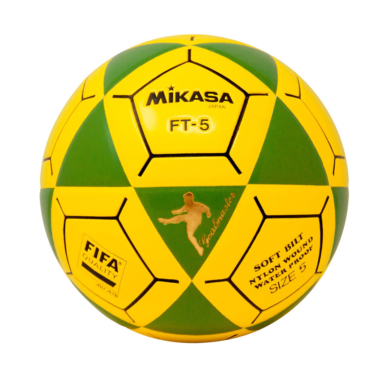 Mikasa FT5 Goal Master Soccer Ball, Green/Yellow, Size 5