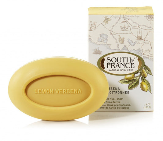 South of France Natural Bar Soap, Lemon Verbena, 6 Ounce
