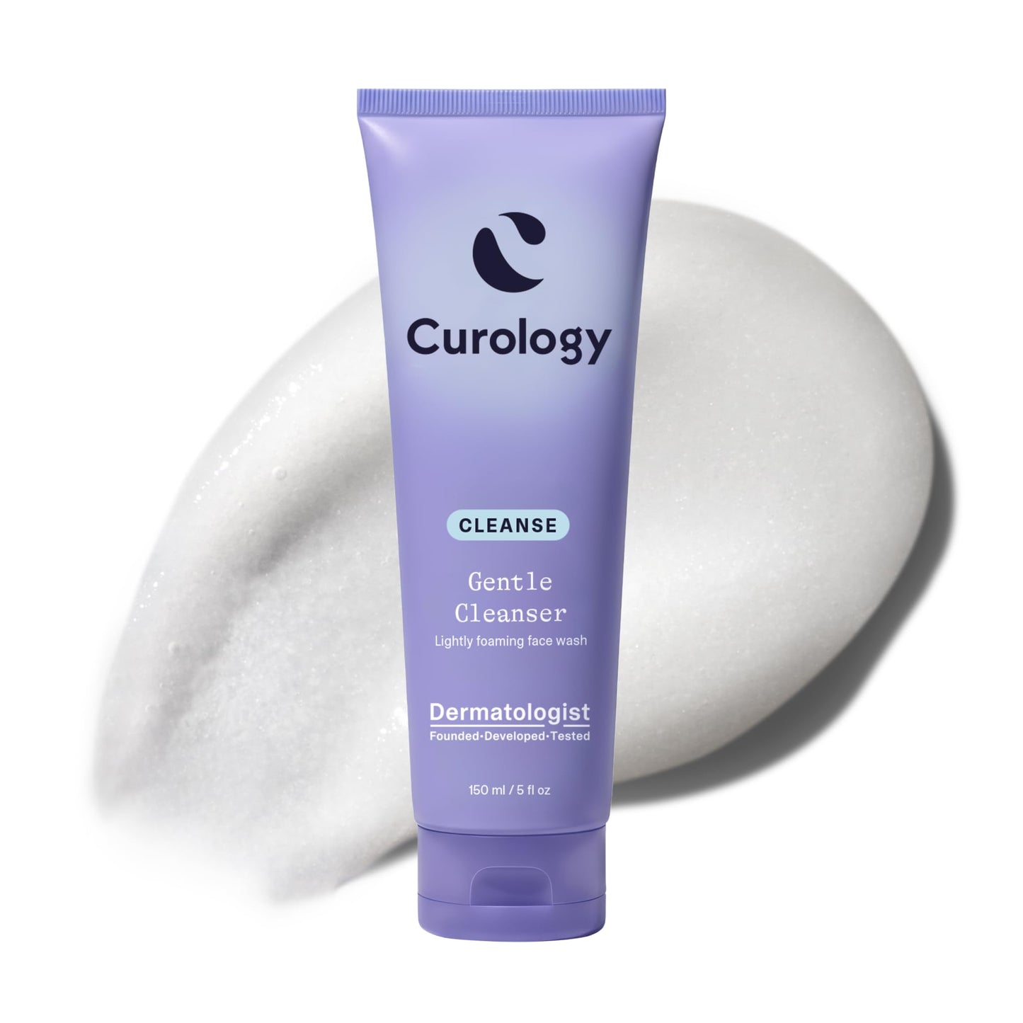 Curology Gentle Facial Cleanser, Hydrating Foaming Face Wash, for Sensitive, Dry or Oily Skin Types, 5 fl oz Beauty and Personal Care Curology