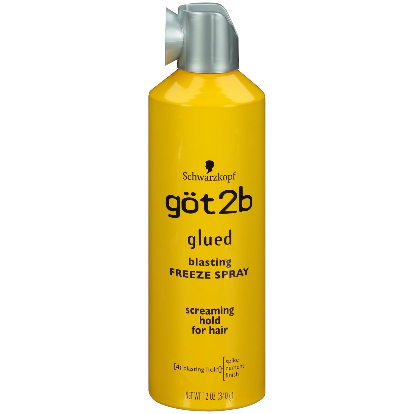 got2b Glued Blasting Freeze Hair Spray, 12 Fl Oz, Pack of 6, Extra Strong Holding Spray for Spikes & Styles, Long-Lasting All-Day Hold, Wind-Tested