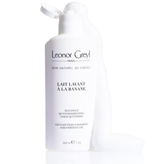 Leonor Greyl Paris - Lait Lavant a La Banane - Gentle Shampoo For Daily Use - Natural Purifying Hair Care Shampoo for Fine, Limp Hair (6.7 oz)