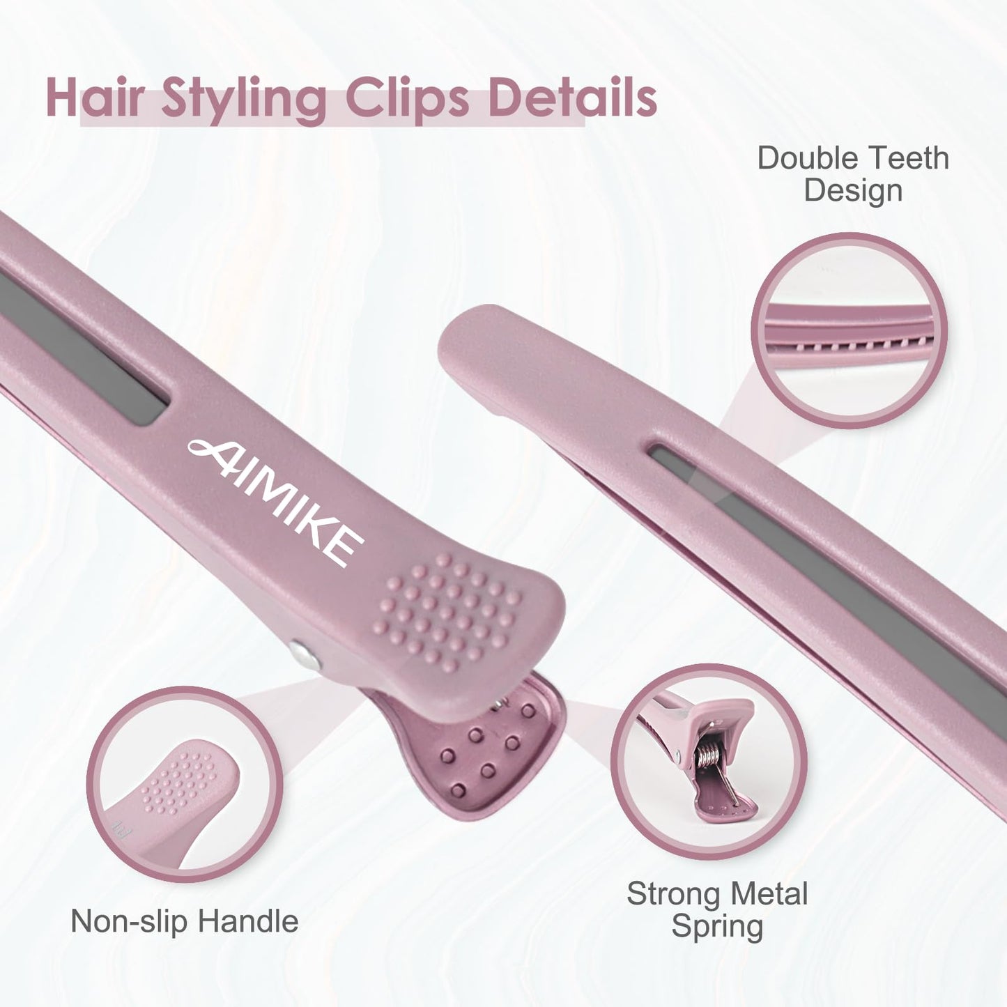 AIMIKE Hair Clips for Styling - Silicone No-Crease Duck Billed Hair Roller Clips for Sectioning, Cutting, and Salon Use Beauty and Personal Care AIMIKE