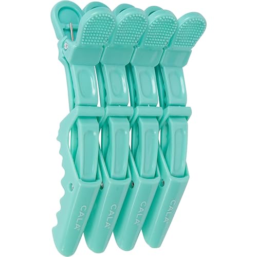 Cala Mint croc hair clips 4 count, 4 Count