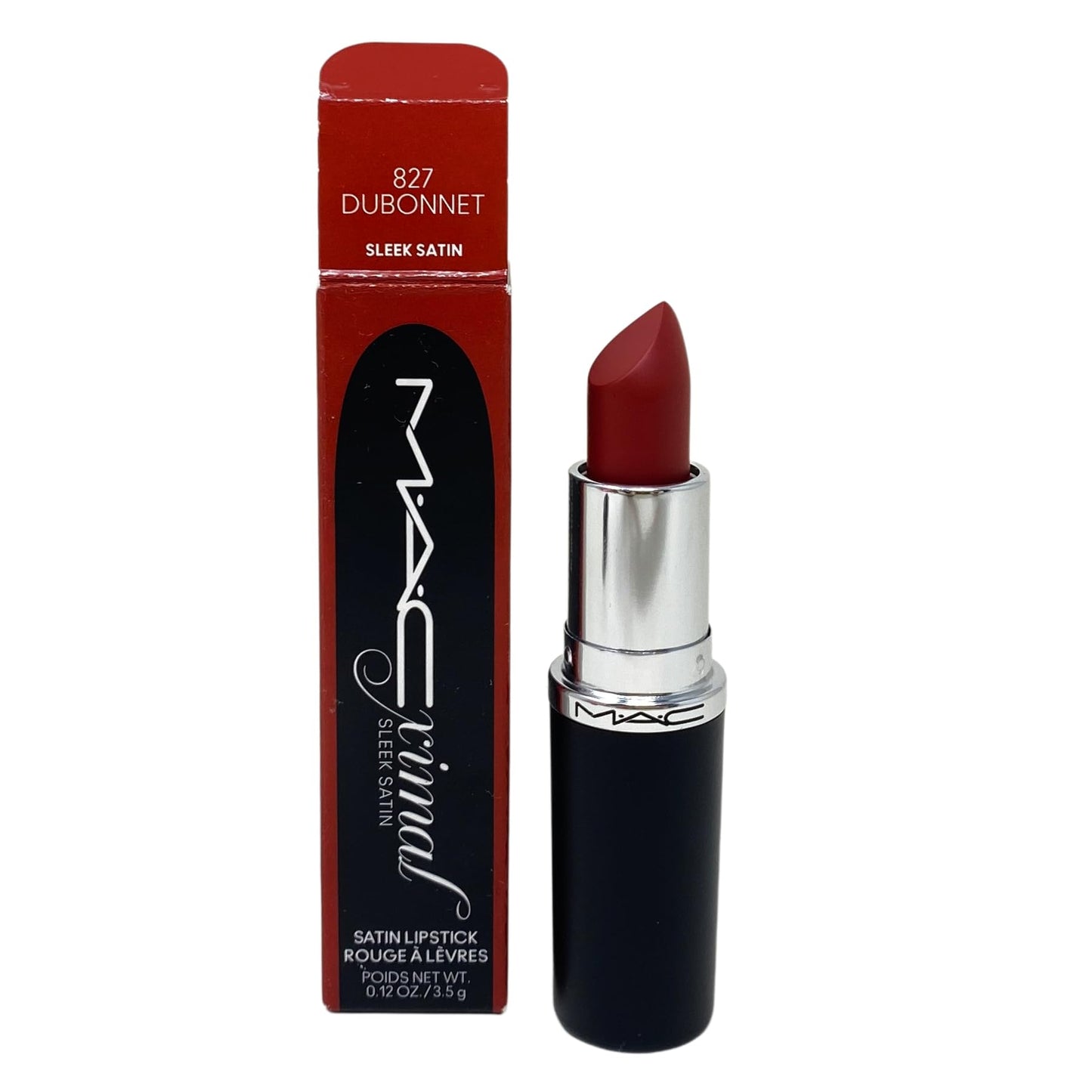 MAC M·A·C Cosmetics M·A·Cximal Sleek Satin Lipstick - 827 Dubonnet - 0.12 oz / 3.5 g