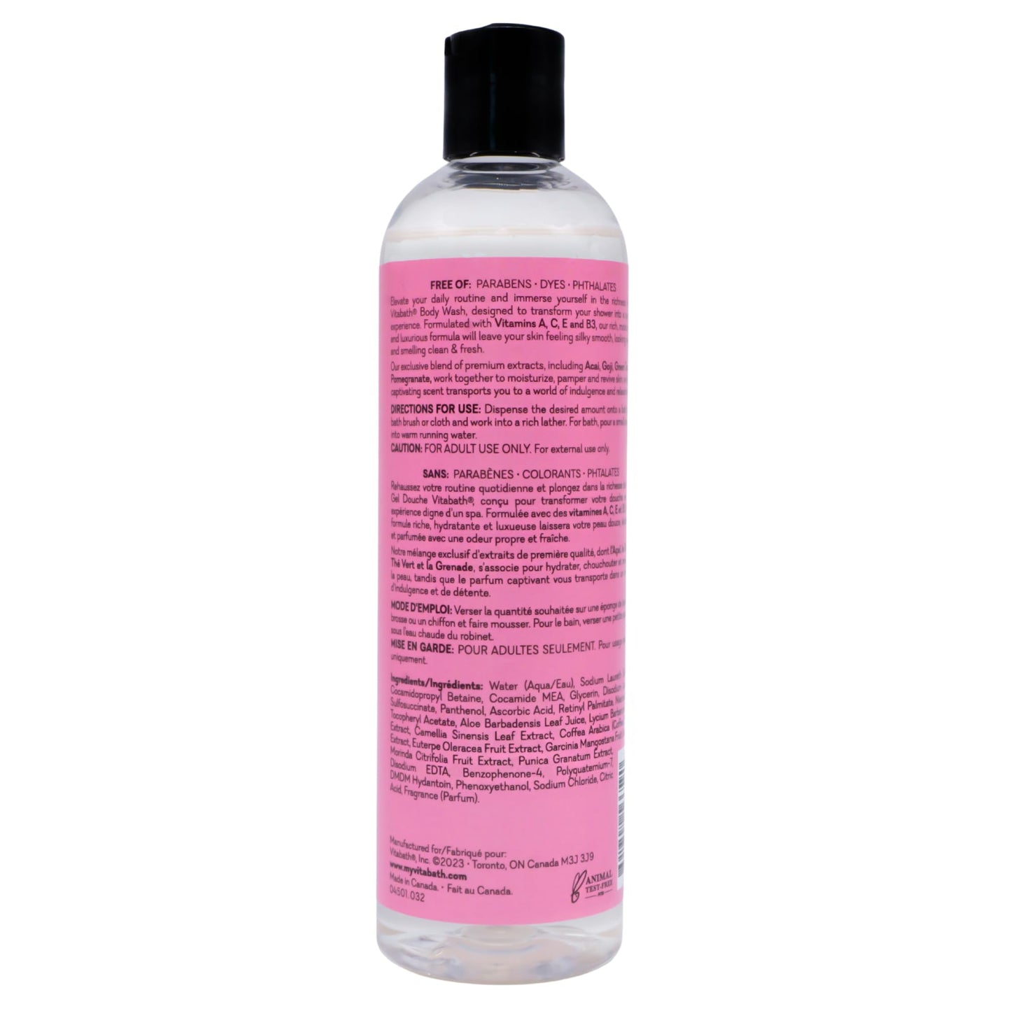 Vitabath Body Wash, Pomegranate Bellini Blush, 10 Fluid Ounce