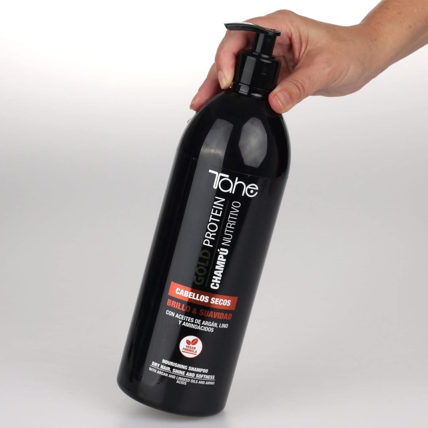 Tahe Gold Protein For Dry Hair Kit - Shampoo 1000ml + Mask 1000ml - Nourishing & Softness