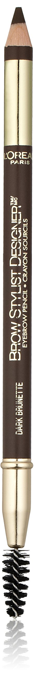L'Oréal Paris Brow Stylist Designer Brow Pencil, Dark Brunette, 0.045 oz.