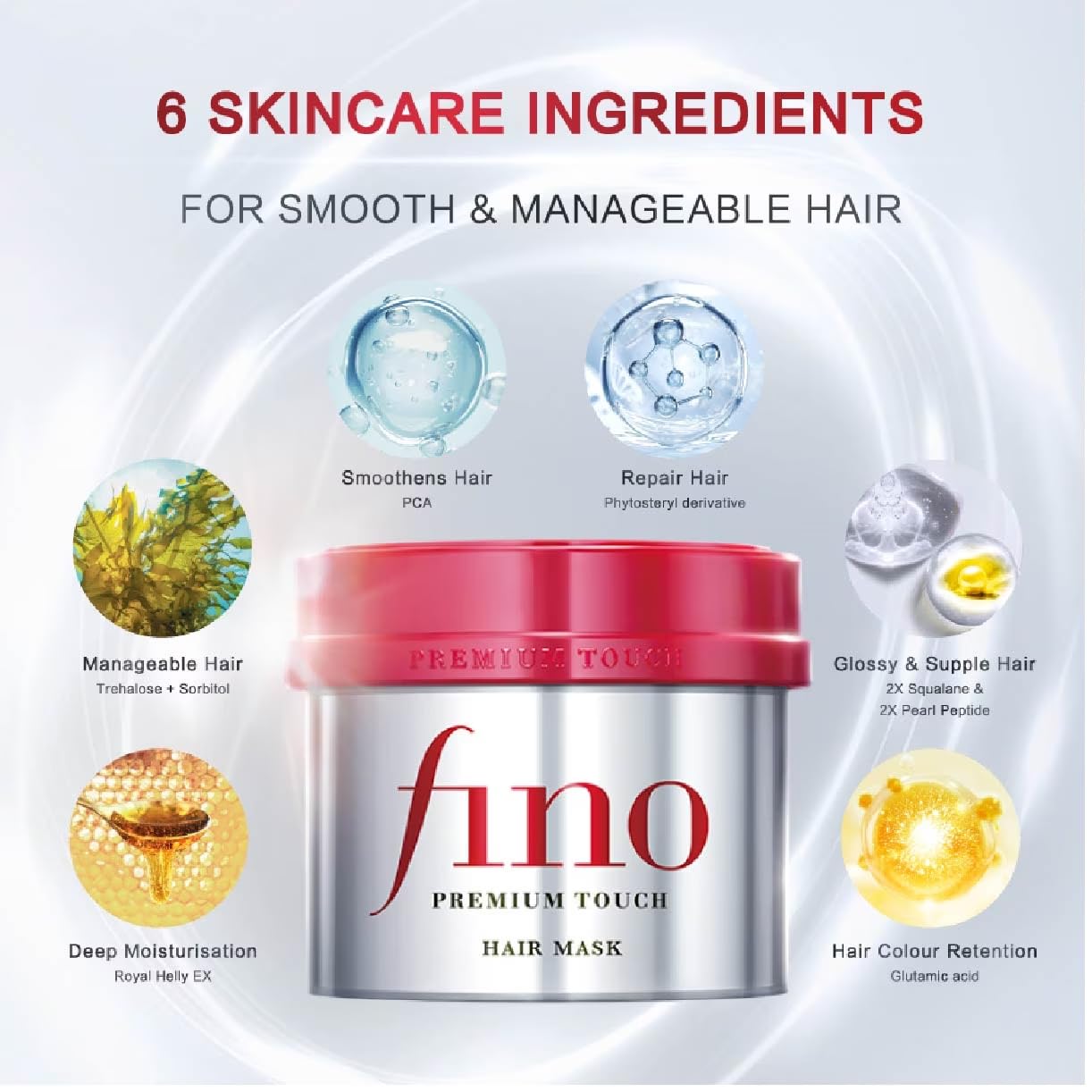 Fino Premium Touch Hair Mask, 180g / 8.11 Ounce by ode Beauty and Personal Care SOFIA BY ODE
