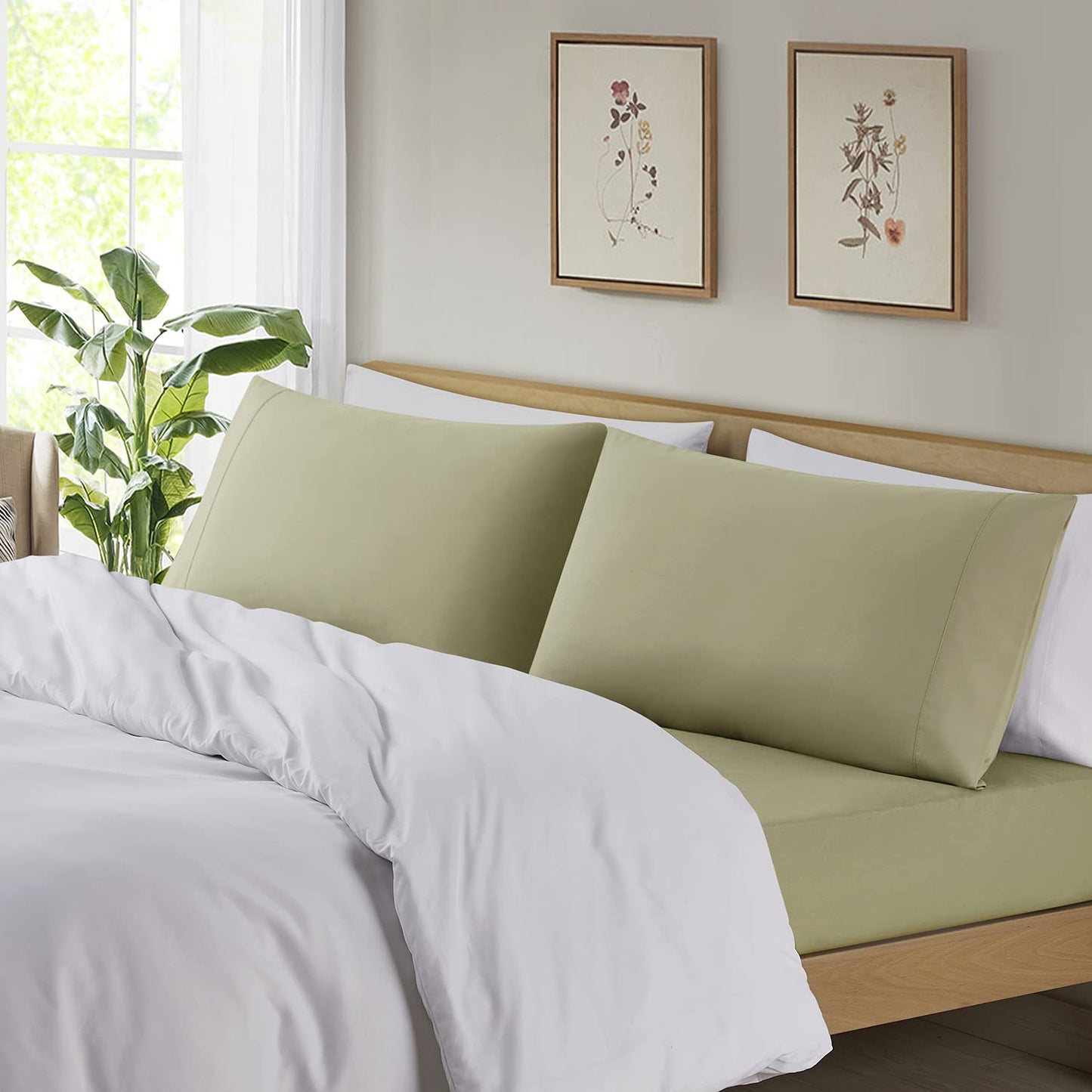 Empyrean Bedding Pillow Case - Pillow Cases Standard Size - Soft Microfiber Pillowcases - Ultra Cooling Queen Pillow Cases - Stain & Fade Resistant