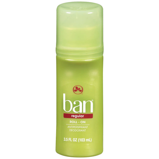 Ban Deodorant 3.5 Ounce Roll-On Anti-Perspirant Regular (103ml) (6 Pack) Beauty and Personal Care Ban