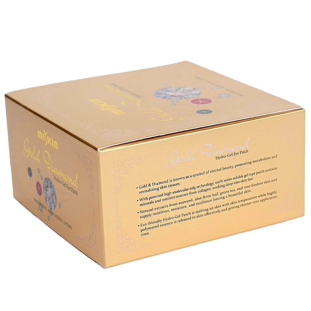 [made in korea] MISKIN Diaforce 60 sheets Gold & Diamond Hydro-Gel Eye Patch eye mask by miskin