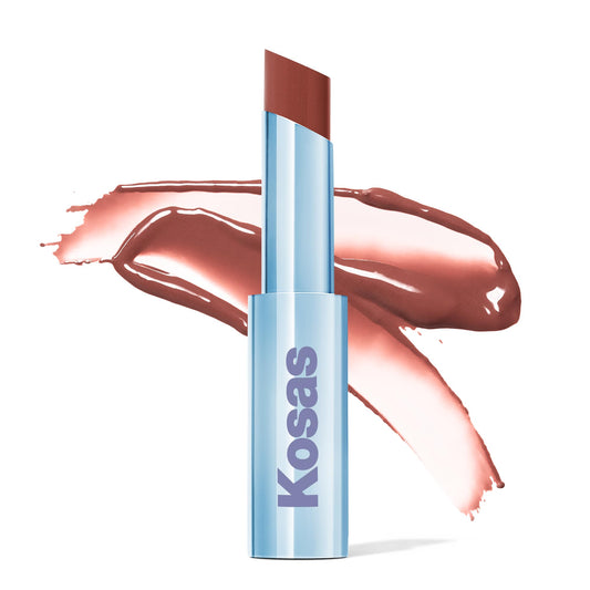 Kosas Wet Stick Moisturizing Shiny Sheer Lipstick with Ceramides, Hyaluronic acid, Peptides and Mango Butter - Soothes, Softens, and Moisturizes Lips Beauty & Personal Care Kosas
