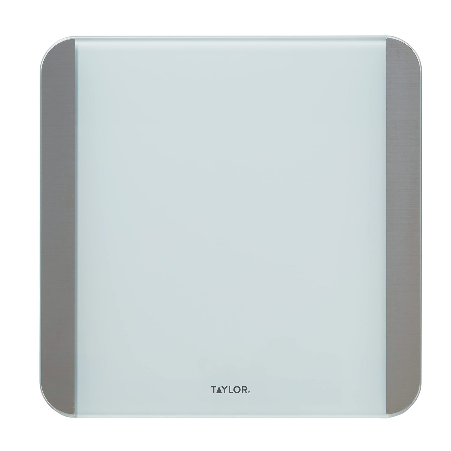 Taylor Glass Digital Bathroom Scale for Body Weight with Motion and Light Sensors, Bright LED Display, 440 lbs, White