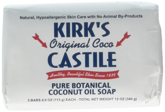 Kirk's Natural Castile Soap, Original, 4 Oz, Pack of 3 Beauty & Personal Care Kirk's