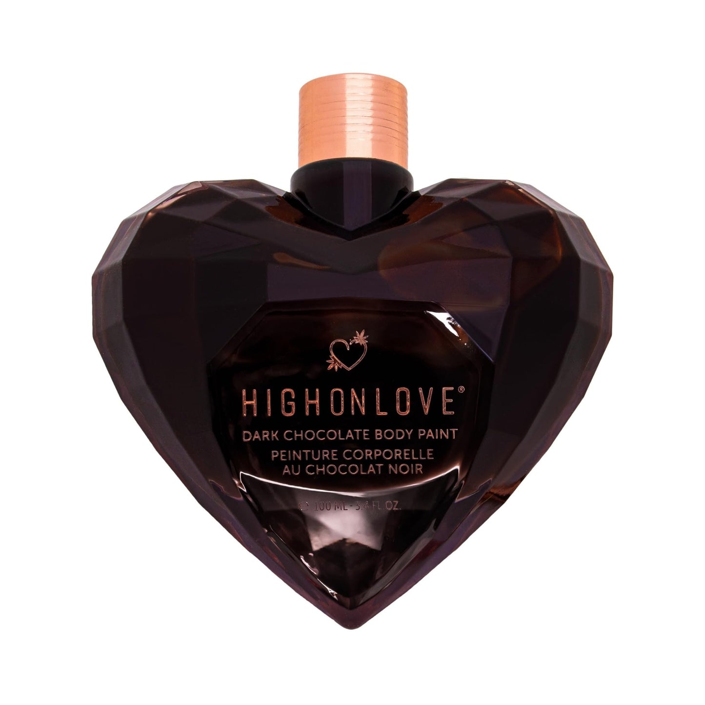 High On Love Dark Chocolate Body Paint - Vegan, All Natural Body & Face Paint Made with Real Cocoa and Hemp Seed Oil - Ingestible, Easy to Clean