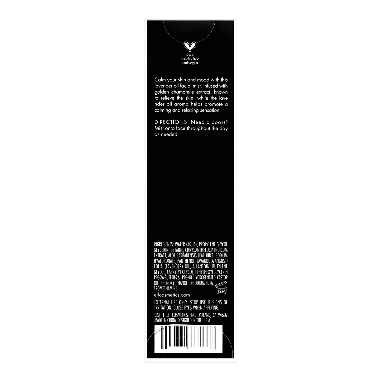 e.l.f. Calming Facial Oil Mist, Essential Oil-infused Facial Mist, Helps Calm The Mind & Body, Mood Booster, Vegan & Cruelty-Free, 2.02 Fl Oz