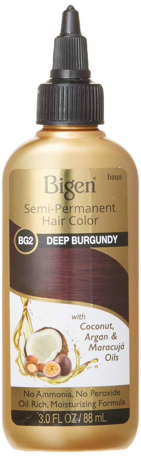 Bigen Semi-Permanent Haircolor #Bg2 Deep Burgundy 3 Ounce (88ml) (6 Pack)