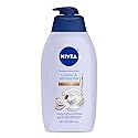 NIVEA Pampering Coconut and Almond Milk Body Wash with Nourishing Serum, Moisturizing Body Wash for Women, Enriched with Provitamin B5 and Vitamin E
