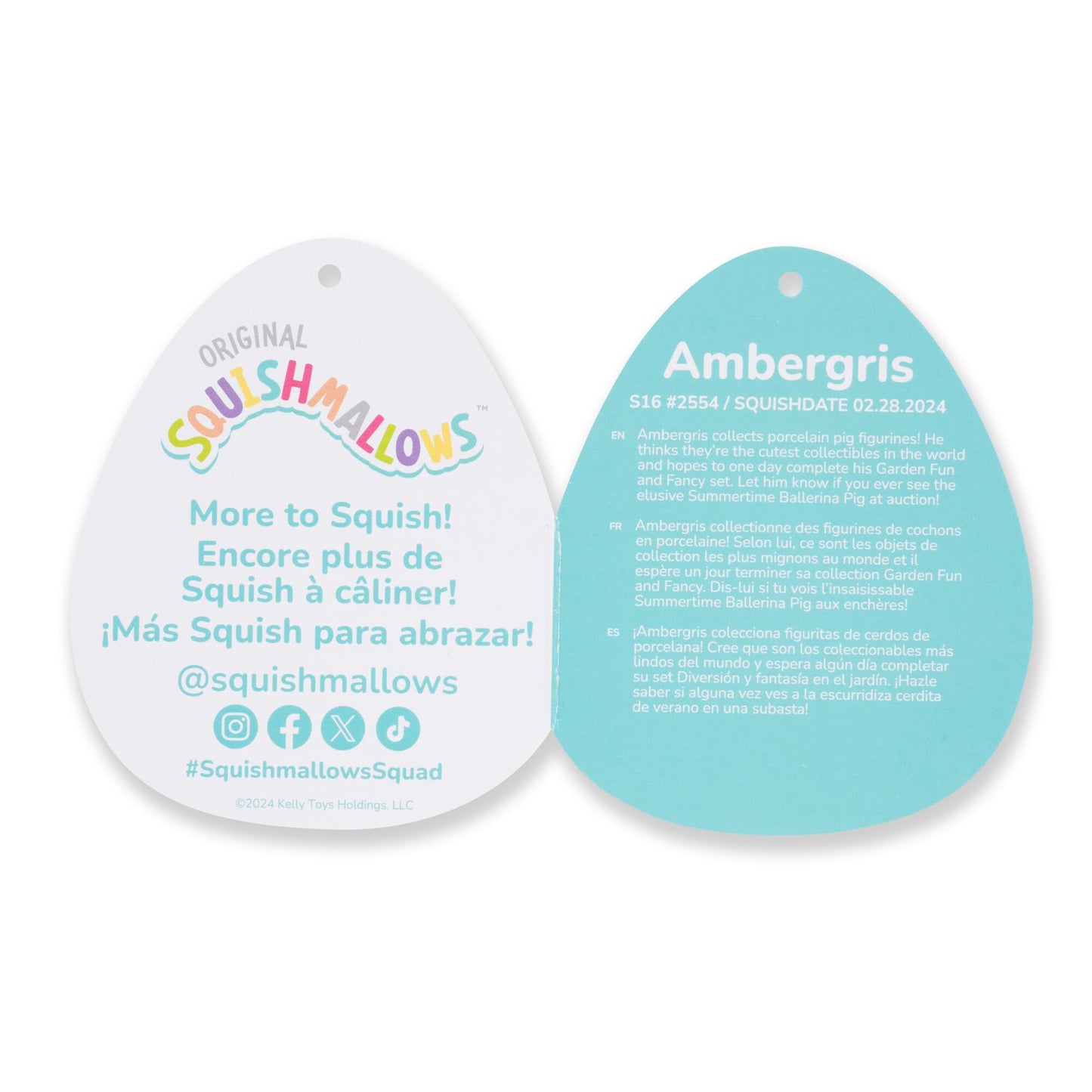 Squishmallows Original 16-Inch Ambergris Burgundy Goblin King - Official Jazwares Plush (Large)