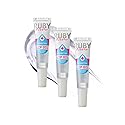 Ruby Kisses Hydrating Clear Lip Oil Treatment Gloss (3 Pack), Hydrates & Heals with Vitamin E & Jojoba, Lightweight Non-Greasy Formula with Almond