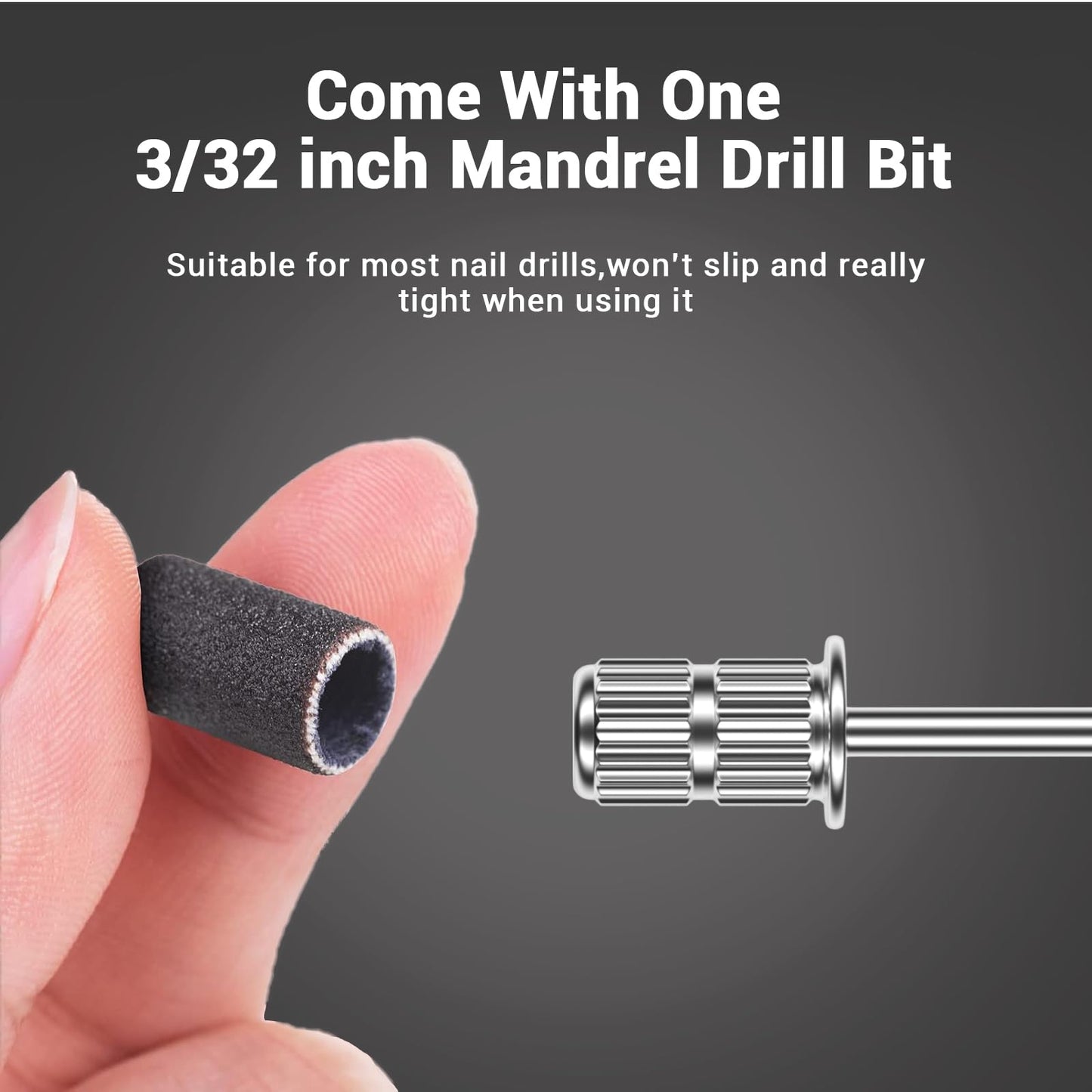 MelodySusie 100 Pcs Nail Drill Bits Sanding Bands for Nail Drill 100 Medium Grit Nail File Sanding Bands for Acrylic Nails Gel Manicures and Pedicure Beauty and Personal Care MelodySusie