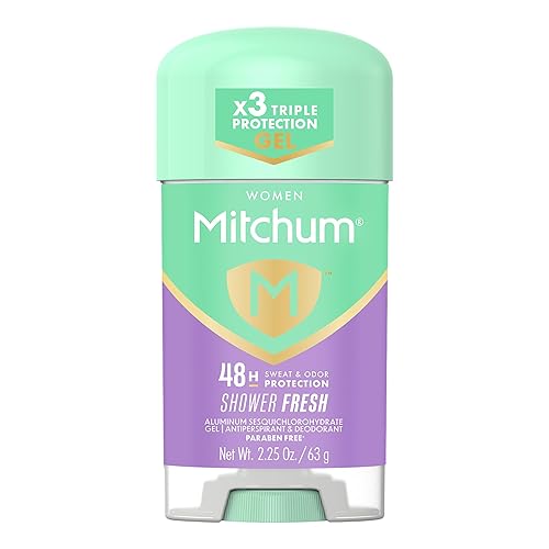 Mitchum Women’s Triple Odor Protection Antiperspirant & Deodorant Gel, Shower Fresh, 48HR Protection, 2.25 oz
