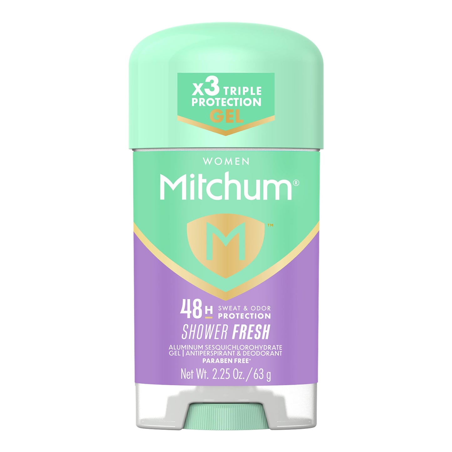 Mitchum Women’s Triple Odor Protection Antiperspirant & Deodorant Gel, Shower Fresh, 48HR Protection, 2.25 oz