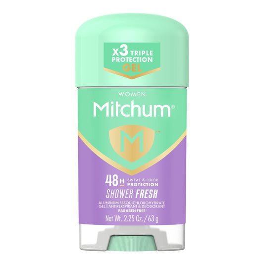 Mitchum Women’s Triple Odor Protection Antiperspirant & Deodorant Gel, Shower Fresh, 48HR Protection, 2.25 oz Beauty & Personal Care Mitchum