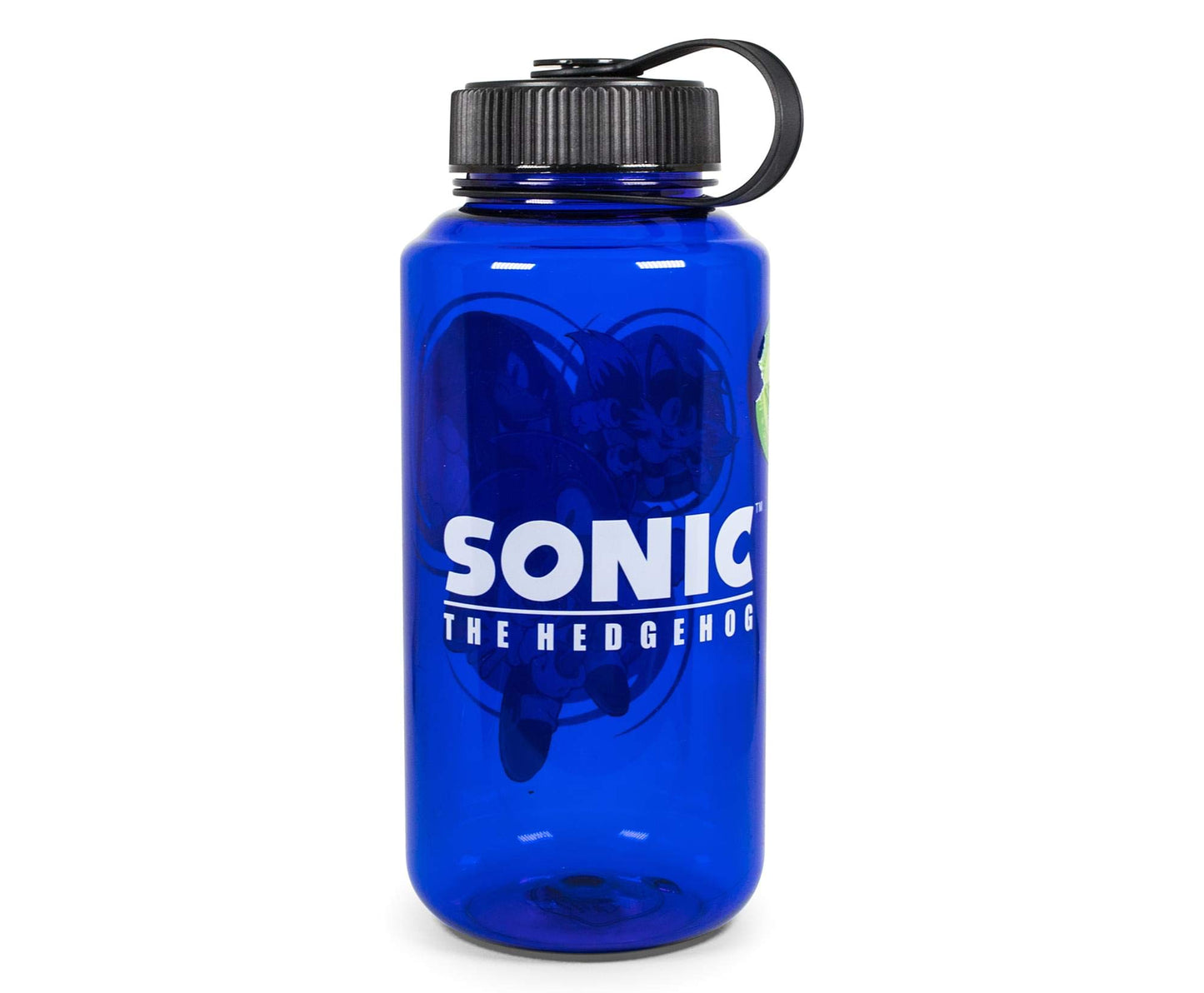 JUST FUNKY Sonic The Hedgehog Character Water Bottle | BPA-Free Large Plastic Water Jug With Screw Top Lid | Hydration For Outdoor Sports, Gym, Yoga