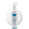 SpaScriptions 2 in 1 Cleanse & Exfoliate Foaming Facial Cleanser - Hydrating Hyaluronic Acid Face Wash with Sugar for Dry Skin with Soft Silicone