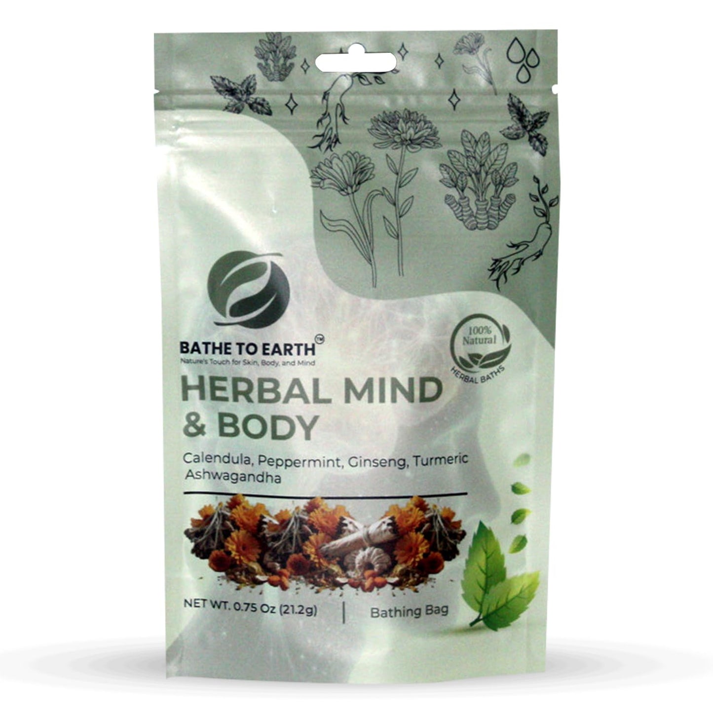 BATHE TO EARTH Herbal Bath Sets (Herbal Mind & Body)