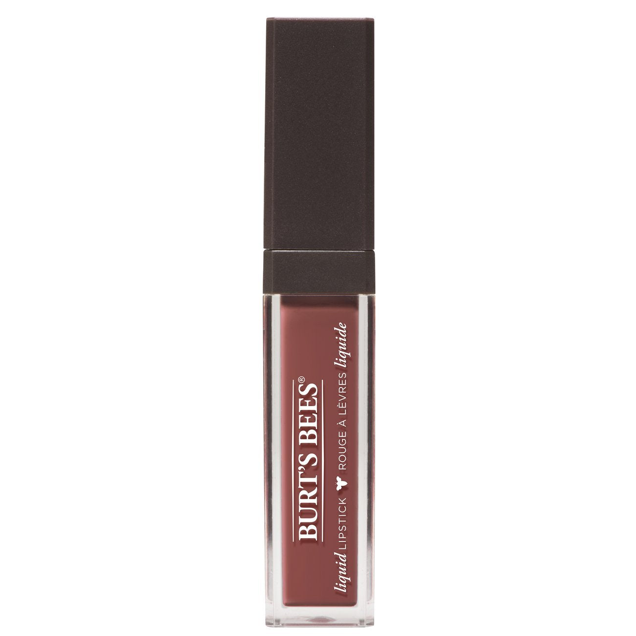 Burt's Bees 100% Natural Glossy Liquid Lipstick, Tidal Taupe, 1 Tube