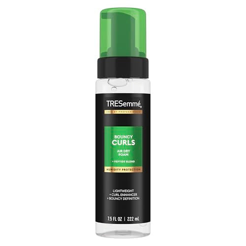 TRESemmé Air Dry Foam 1 ct Bouncy Curls Foam for Humidity Protection, with Peptide Blend, 7.5 fl oz Beauty and Personal Care TRESemmé Default Title