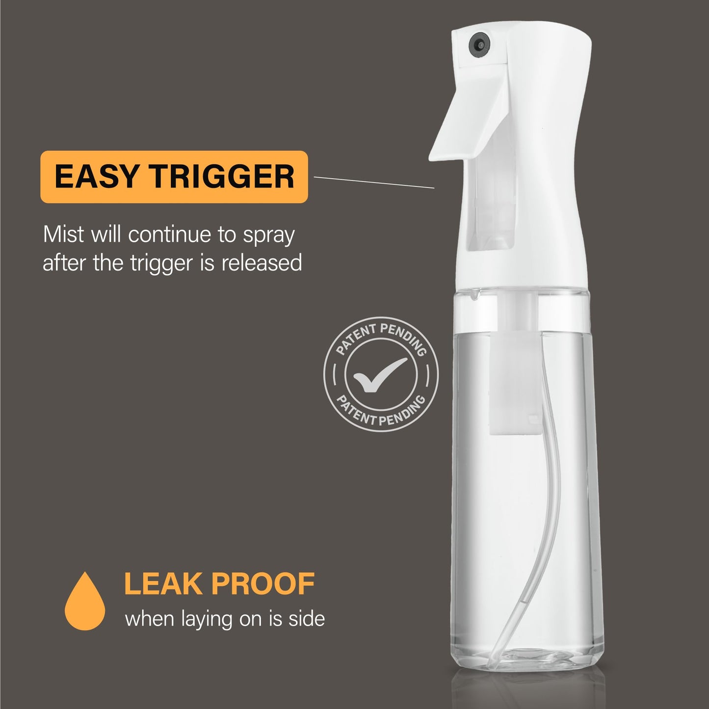 SUPER+ 2 Pack Continuous Spray Bottle for hair - 10 Oz Ultra Fine Mist Sprayer | Water Spray Bottle For Hair Mister Spray Bottle | Hair Spray Bottles Beauty and Personal Care SUPER+