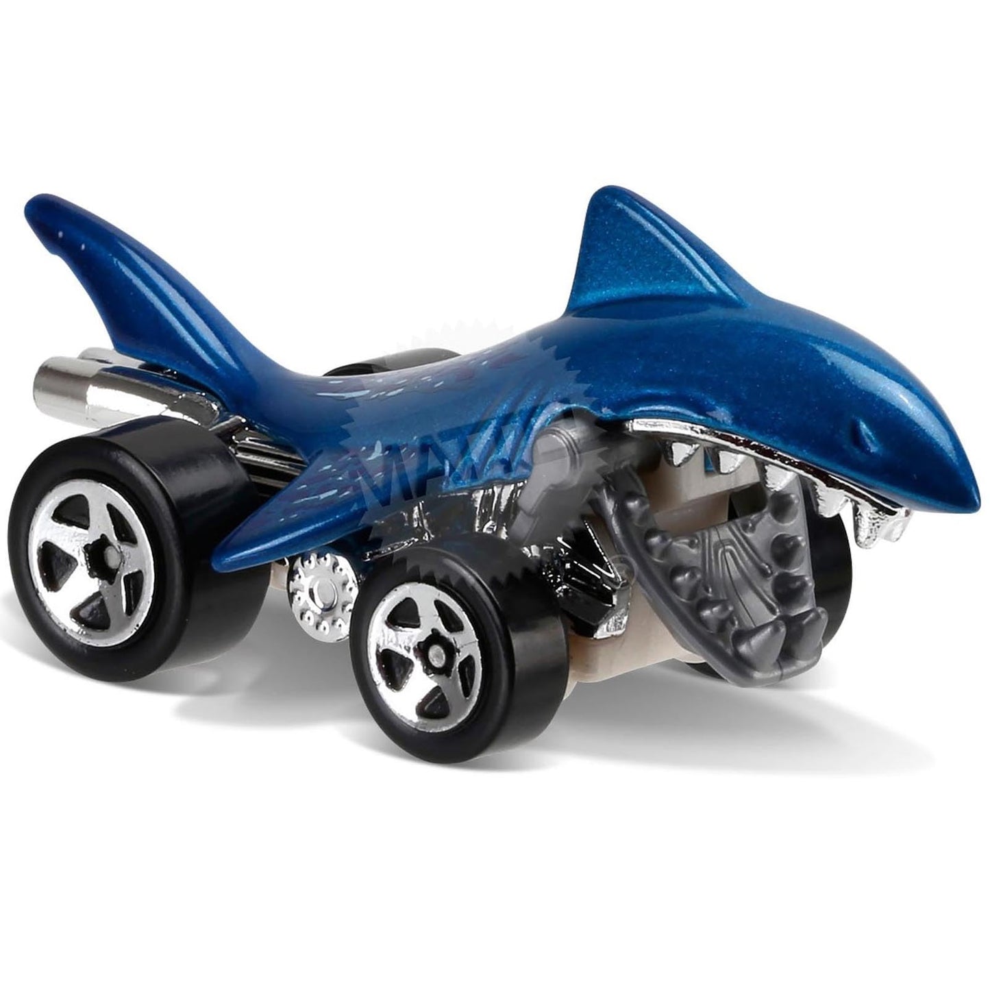Hot Wheels 2016 Shark Bite Street Beasts Blue 208/250, Long Card by Mattel