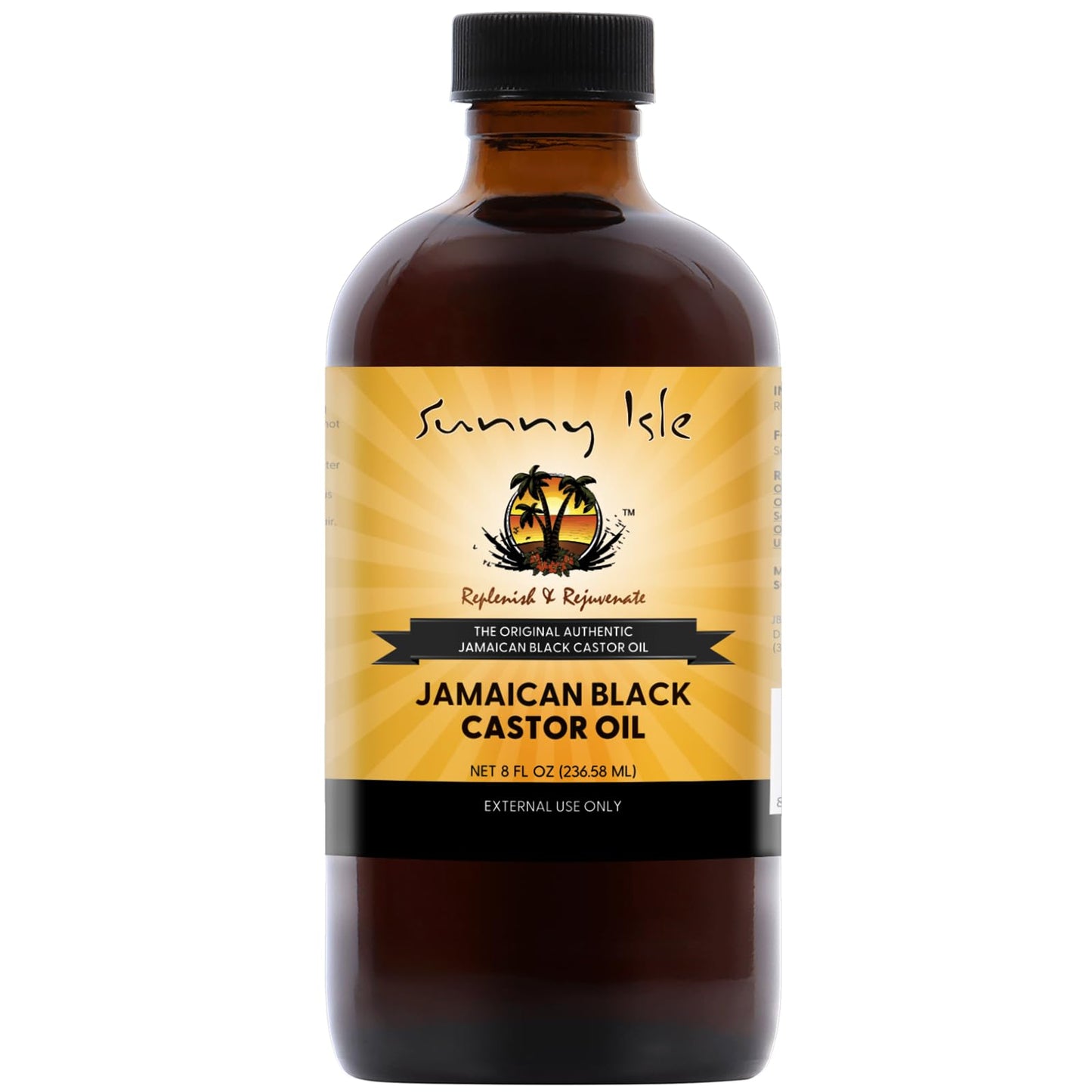 Sunny Isle Jamaican Black Castor Oil 8oz, Original, Authentic Beauty and Personal Care Sunny Isle